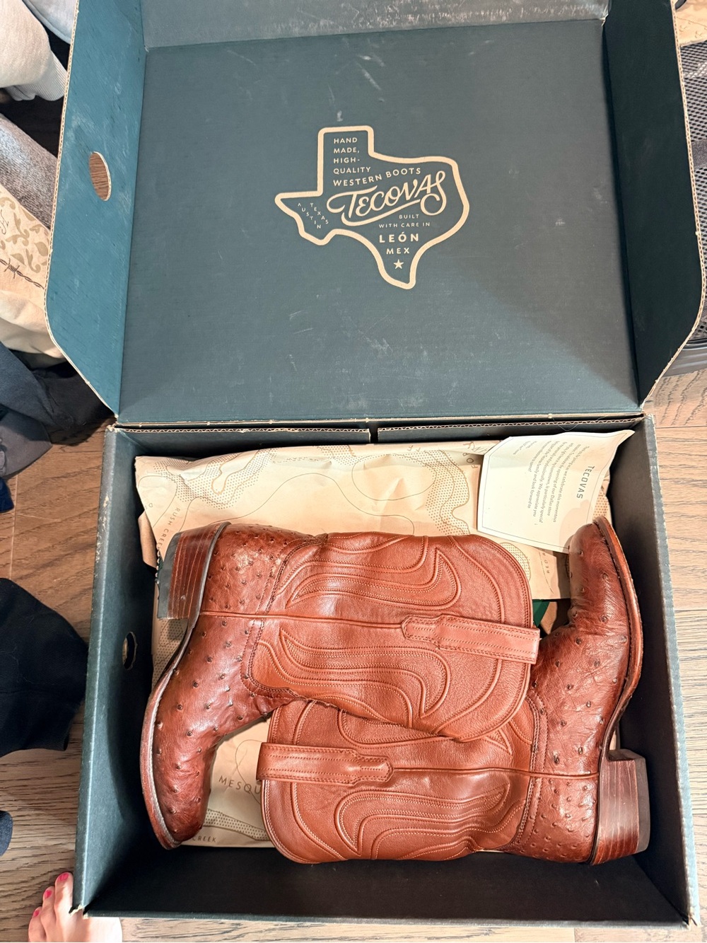 Jessie Ostrich Boots - Tecovas